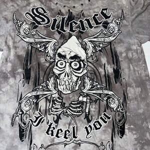 Jeff Dunham Medium Achmed Silence I Keel You Tie Dye Goth Grunge Edgy Dark Humor